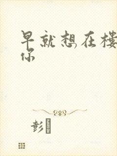 早就想在楼梯要你