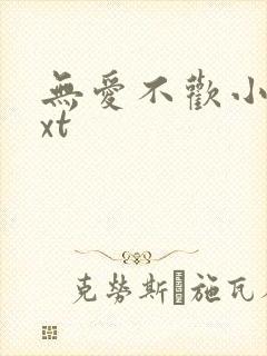 无爱不欢小说txt