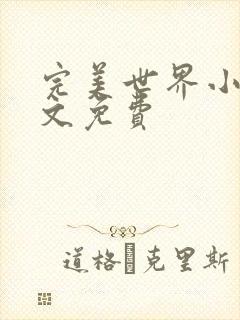 完美世界小说全文免费