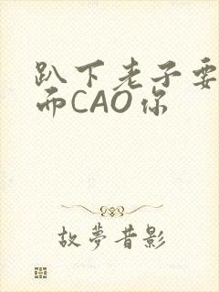 趴下老子要从后面CAO你