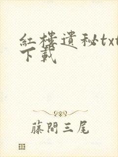 红楼遗秘txt下载