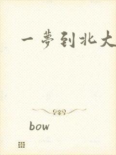 一梦到北大