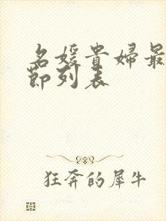 名媛贵妇最新章节列表