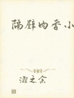 隔壁肉香小说