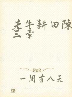 老牛耕田陈雪第三章