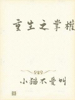 重生之掌权天下