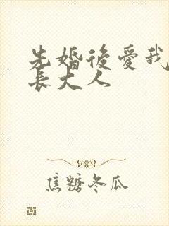 先婚后爱我的市长大人