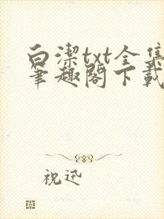 白洁txt全集笔趣阁下载