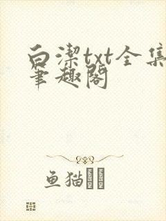 白洁txt全集笔趣阁
