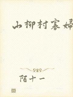 山柳村寡妇情史