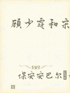 顾少霆和宋斯曼