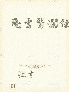 飞云惊澜录