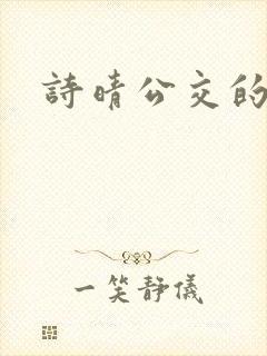 诗晴公交的小说