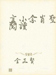 言小念肖圣免费阅读