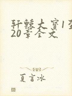 轩辕大宝1至720章全文