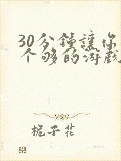 30分钟让你桶个够的游戏软件