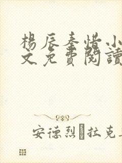 杨辰秦惜小说全文免费阅读完整版