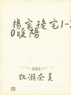 杨家后宅1-20暖阳