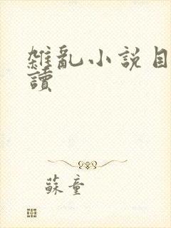 杂乱小说目录阅读