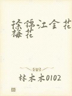 徐锦江金花瓶楷梅花