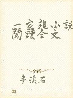 一家亲小说免费阅读全文