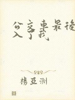 公交车最后一排入了我