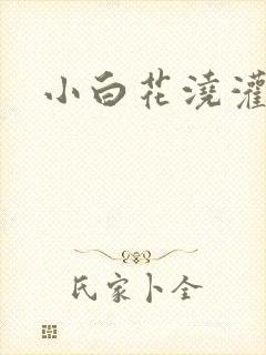 小白花浇灌日常