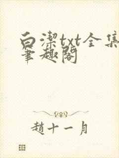 白洁txt全集笔趣阁