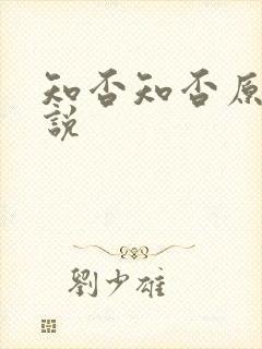 知否知否原著小说