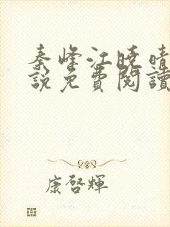 秦峰江晓晴的小说免费阅读