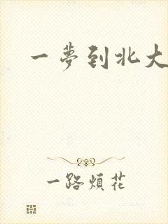 一梦到北大