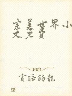 完美世界小说全文免费