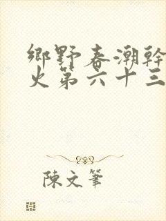 乡野春潮干柴烈火第六十三章