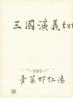 三国演义txt