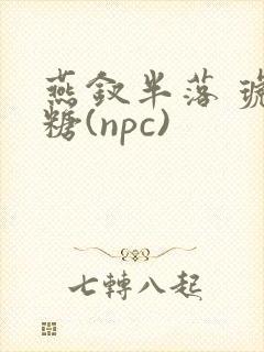 燕钗半落 琥珀糖(npc)