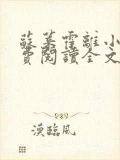 苏莱霍离小说免费阅读全文