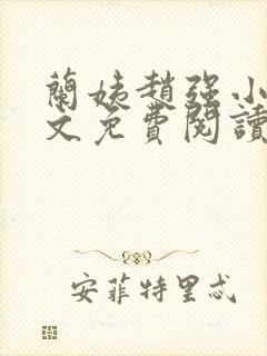 兰姨赵强小说全文免费阅读