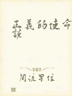 正义的使命 小说