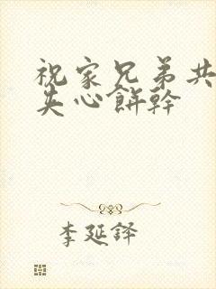 祝家兄弟共享后夹心饼干