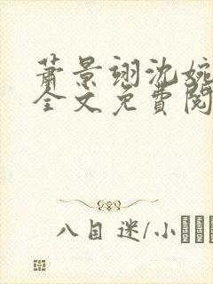 萧景翊沈婉小说全文免费阅读