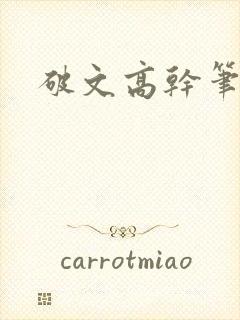 破文高干笔趣阁
