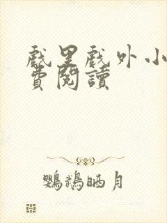 戏里戏外小说免费阅读