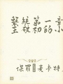 系统第一章给宿主破初的小说