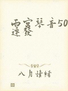 雨宫琴音500连发