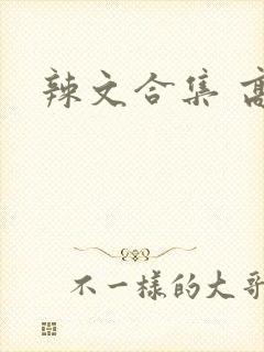 辣文合集 高h