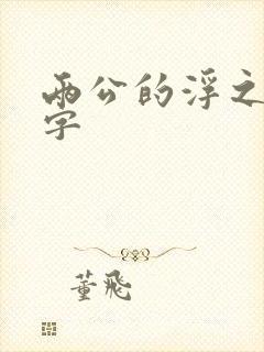 两公的浮之手中字