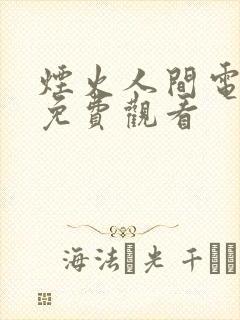 烟火人间电视剧免费观看