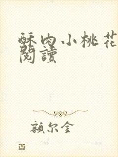 酥肉小桃花全文阅读