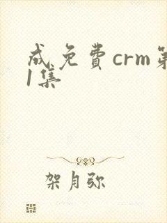 成免费crm第1集
