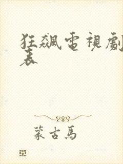 狂飙电视剧演员表